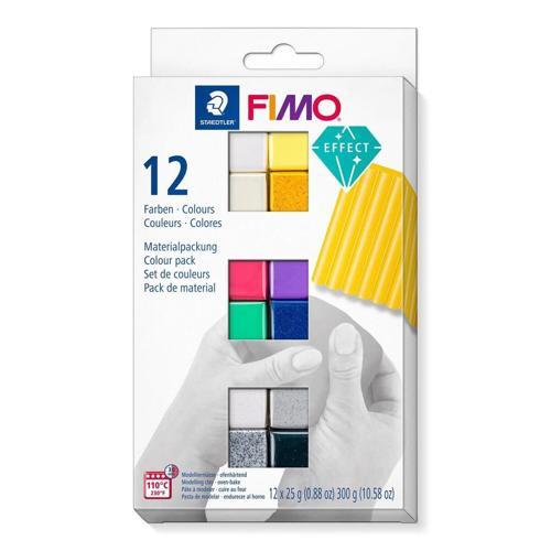 Fimo Effect Polimer Kil Seti 12 Renk x 25 gr.