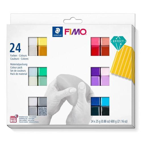 Fimo Effect Polimer Kil Seti 24 Renk x 25 gr.