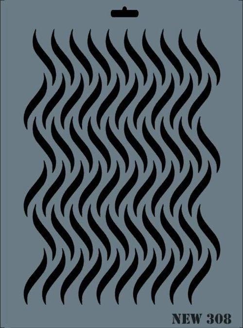 Stencil Boyama Şablonu 25x35 cm. NEW-308