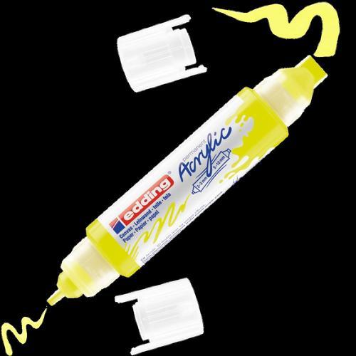 5400 Akrilik Boyama Markörü 3D Double Liner FOSFORLU SARI