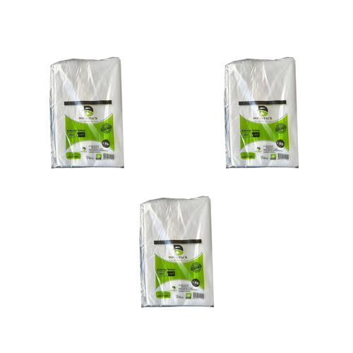 Doğanpack Şeffaf Naylon 5 lik 30x52 Cm. Bakkaliye Poşeti Torbası - 3 Kg. - Ort. 265 Adet - 3 Paket