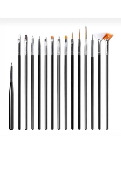 Boyama Fırçaları Siyah ( 15 Adet)