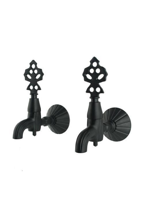 İkili Lux Siyah Osmanlı Musluğu