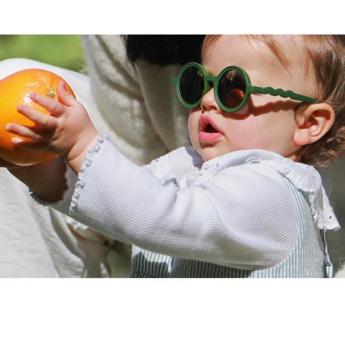 Classic Round Toddler Güneş Gözlüğü - Cactus Green