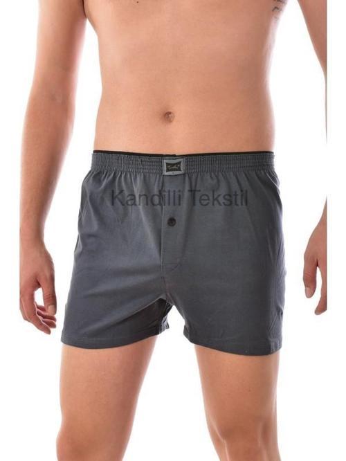 4 Lü Tutku Erkek Penye Boxer Düğmeli Battal 0117