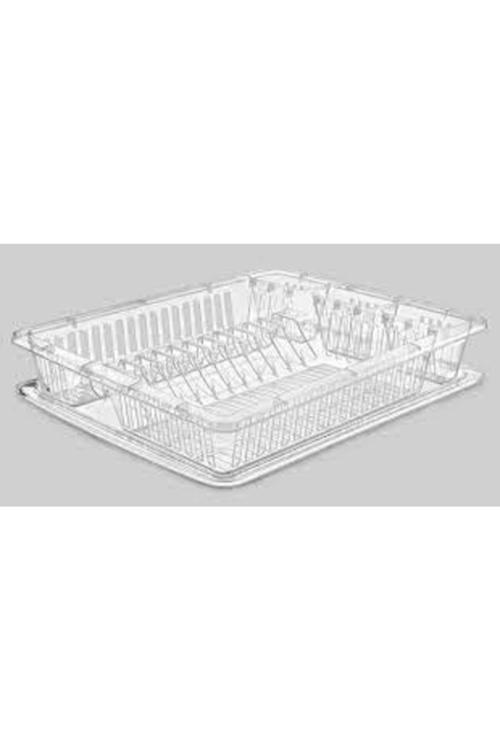 By For Süper Lüks Şeffaf Büyük Boy Bulaşık Süzgeci Bulaşıklık Tabaklık Bulaşık Sepeti