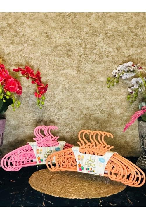 Liveda Kız Çocuk Elbise Askısı 6 Lı Figürlü