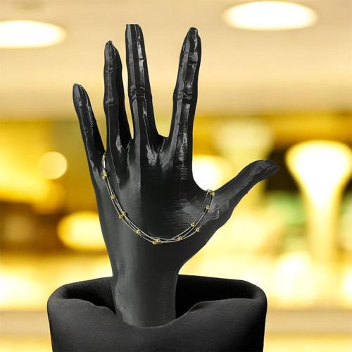 925 Ayar Gümüş İthal Rose Çoklu Zincir İnci Bileklik