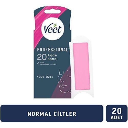 Professıonal Normal Ciltler İçin Yüz Ağda Bandı 20'li 4 Adet