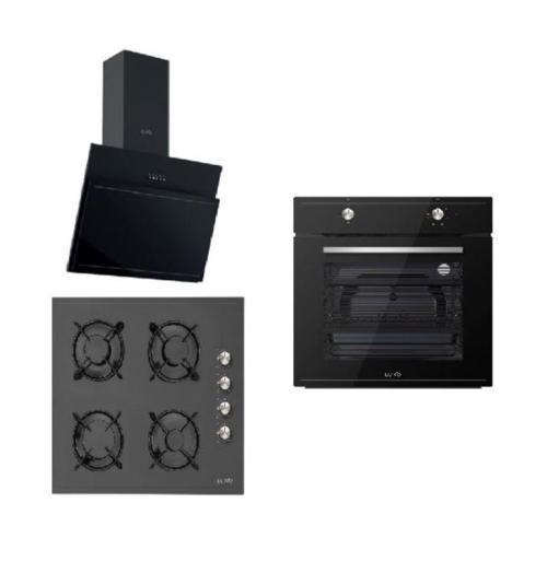 Luno Silverline Siyah Ankastre Set ( F6501B04 - LC5335B01 - 3462 )