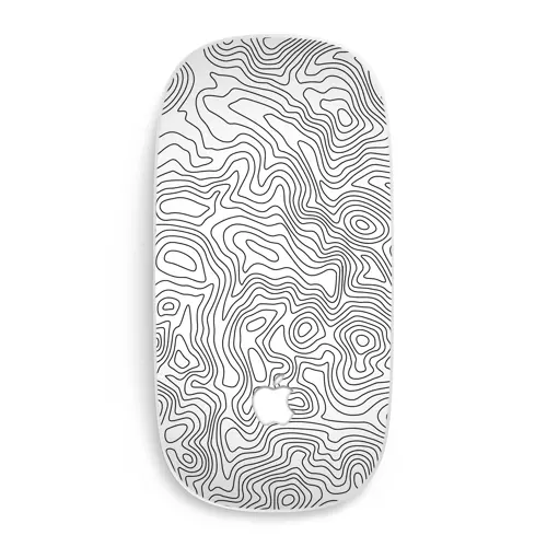 Apple Magic Mouse 1/2 Kaplama Beyaz İzohips