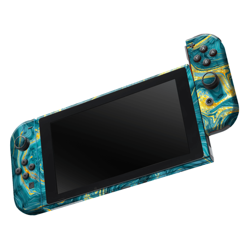 Nintendo Switch Kaplama Mistik Turkuaz Dalga
