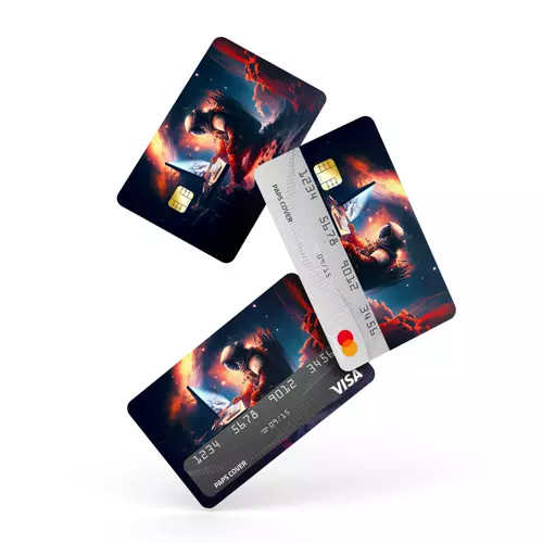 Kredi Kartı Kaplama / Sticker - Marslı Astronot