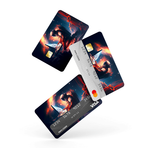 Kredi Kartı Kaplama / Sticker - Marslı Astronot