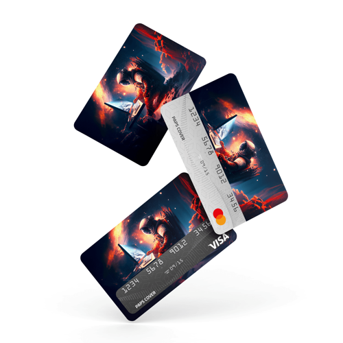 Kredi Kartı Kaplama / Sticker - Marslı Astronot