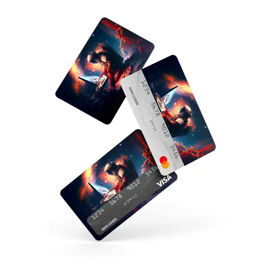 Kredi Kartı Kaplama / Sticker - Marslı Astronot