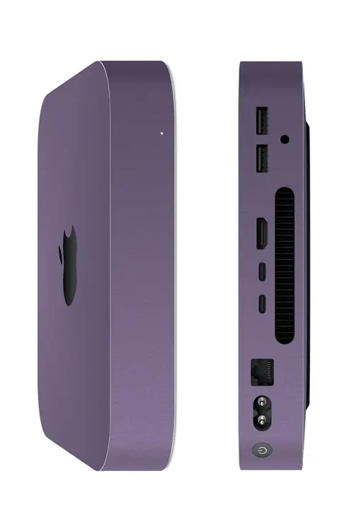 Mac Mini M2 Kaplama Dokulu Derin Mor