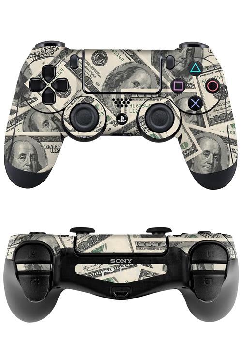 Ps4 DualShock Kaplama Dolar Desenli