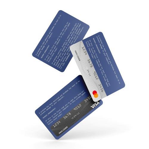Kredi Kartı Kaplama / Sticker - Mavi Ekran