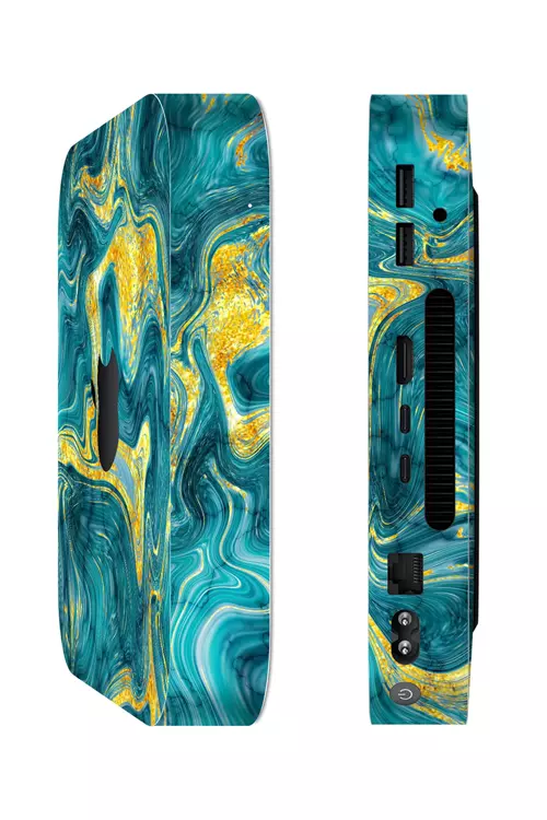 Mac Mini M2 Kaplama Mistik Turkuaz Dalga