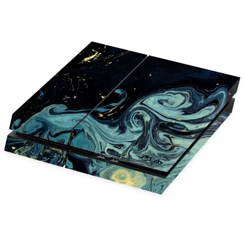 PlayStation 4 Kaplama Mistik Mavi Dalga