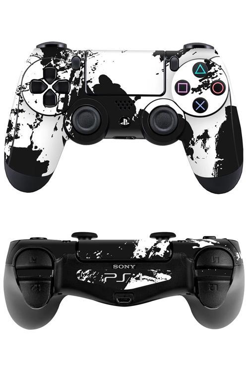 Ps4 DualShock Kaplama Siyah Beyaz