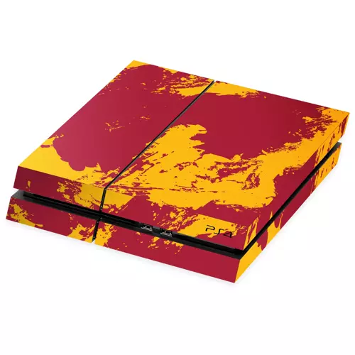 PlayStation 4 Kaplama Sarı Kırmızı