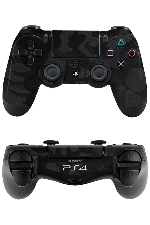 Ps4 DualShock Kaplama Siyah Kamuflaj