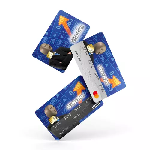 Kredi Kartı Kaplama / Sticker - Stonks