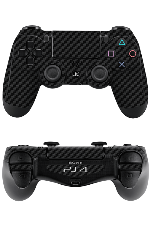 Ps4 DualShock Kaplama Siyah Karbon Fiber