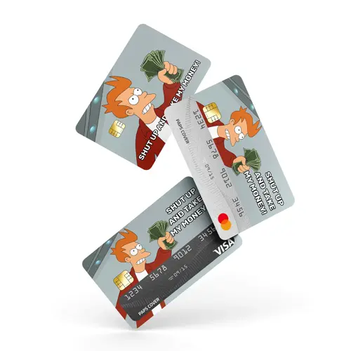 Kredi Kartı Kaplama / Sticker - Sus ve Paramı Al