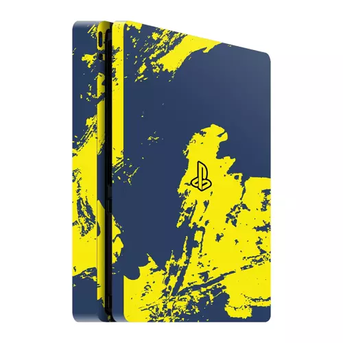PlayStation 4 Slim Kaplama Sarı Lacivert