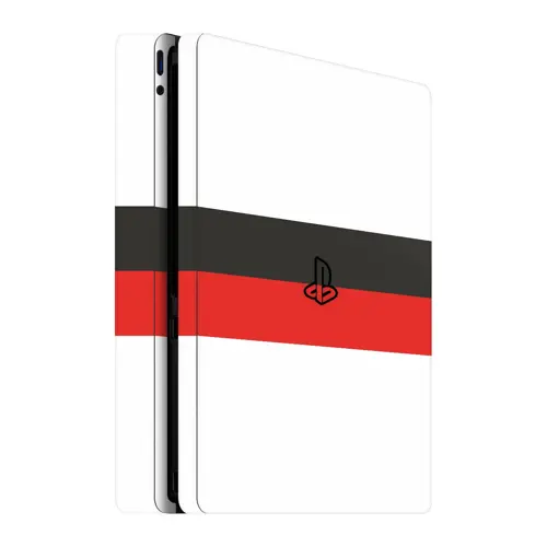 PlayStation 4 Slim Kaplama Siyah Beyaz Kırmızı