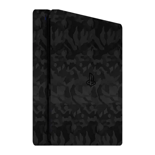 PlayStation 4 Slim Kaplama Siyah Kamuflaj