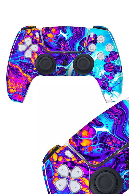 Ps5 DualSense Kaplama Mistik Mor Dalga