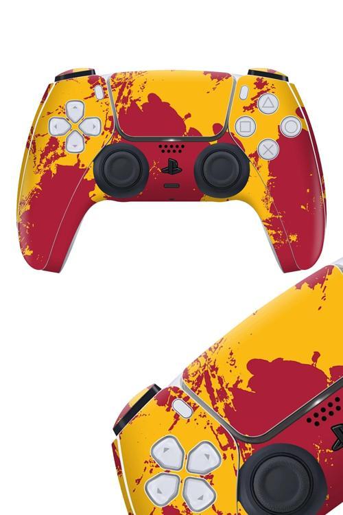 Ps5 DualSense Kaplama Sarı Kırmızı