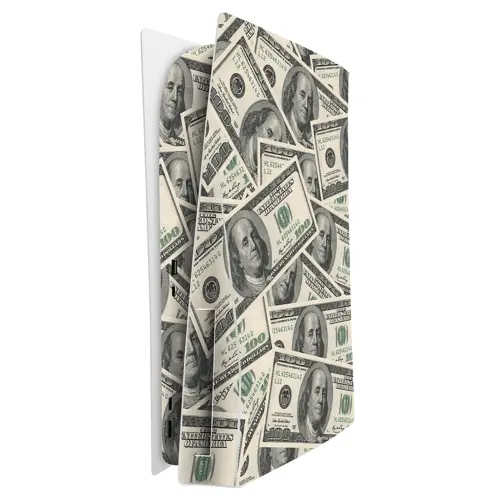 Playstation 5 Kaplama Dolar Desenli