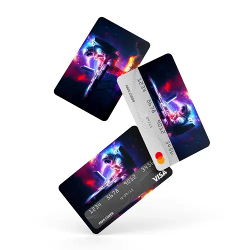 Kredi Kartı Kaplama / Sticker - Nebula Astronot