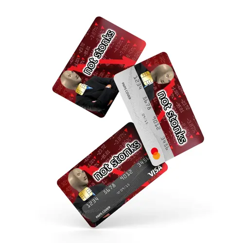Kredi Kartı Kaplama / Sticker - Not Stonks