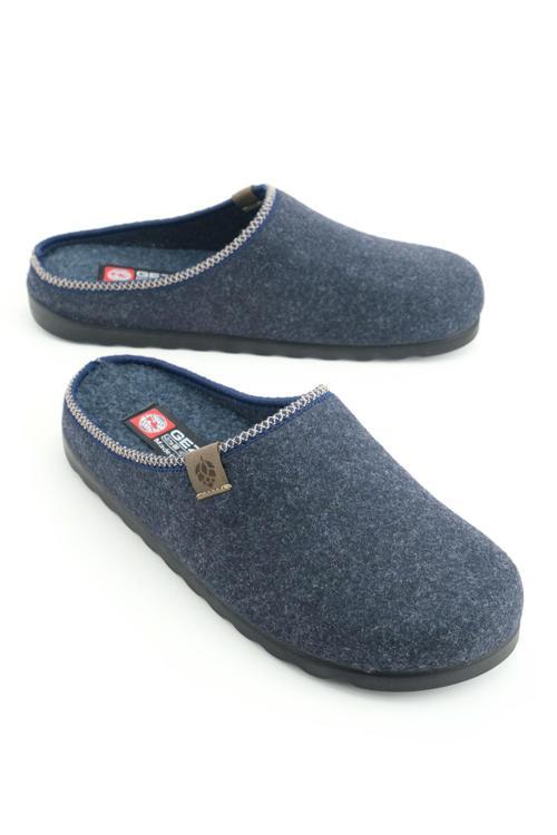 Erkek Kışlık Keçe Rahat İç Taban PU Alt Taban Ev Bahçe Gondol Terlik