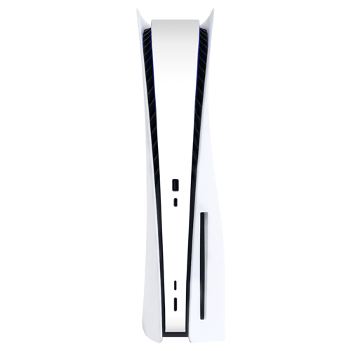 Playstation 5 Kaplama Siyah Çift Beyaz Şerit