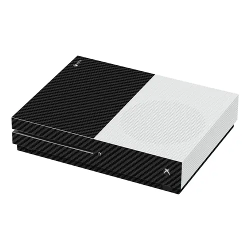 Xbox One S Kaplama Siyah Karbon Fiber