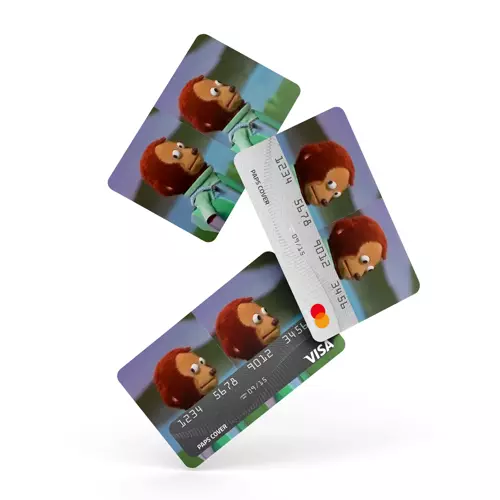 Kredi Kartı Kaplama / Sticker - Yandan Bakan Maymun