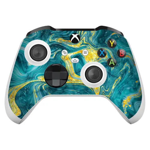 Xbox Series X / S Controller Kaplama Mistik Turkuaz Dalga