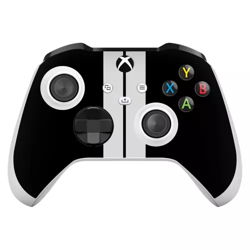 Xbox Series X / S Controller Kaplama Siyah Çift Beyaz Şerit