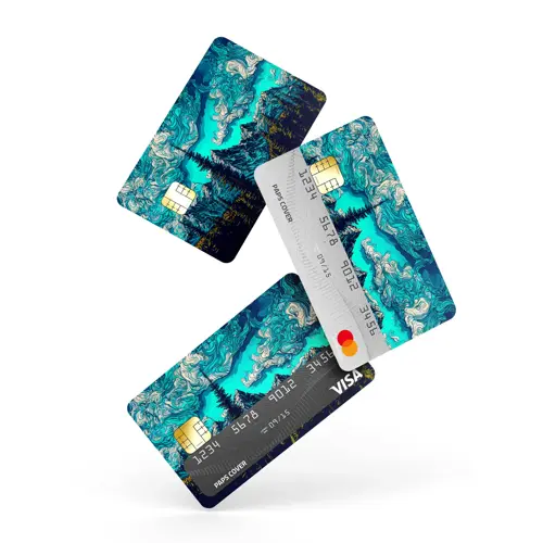 Kredi Kartı Kaplama / Sticker - Doğanın Mavisi