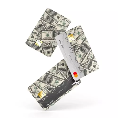 Kredi Kartı Kaplama / Sticker - Dolar Desenli