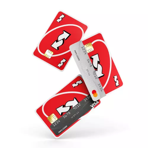 Kredi Kartı Kaplama / Sticker - Kırmızı Reverse