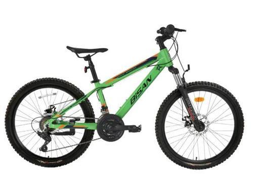 KDX 2900 D Mekanik Disk Fren 24 Jant Neon Yeşil Lacivert Çocuk Dağ Bisikleti