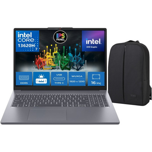 Ideapad Slim 3 Intel Core I7 13620H 32GB 1tb SSD Windows 11 Pro 16" Wuxga (1920X1200) IPS 300NITS Fhd Taşınabilir Bilgis